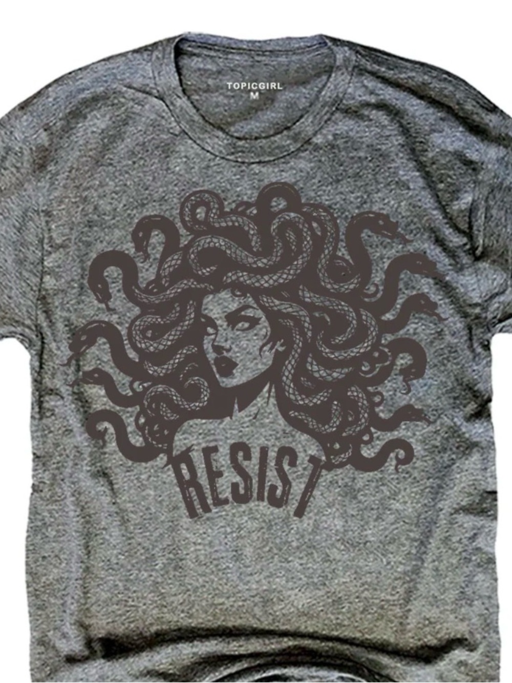 Resist Medusa Graphic Tee - Gray
